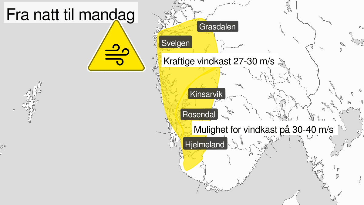 Modalen slipper unna stormen – men nedbøren kommer